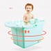 Bathtubs Freestanding Baby Children Bathing Can sit on The Folding Green Newborn Baby Convenient Storage Do not Leak - B07H7KFWP7